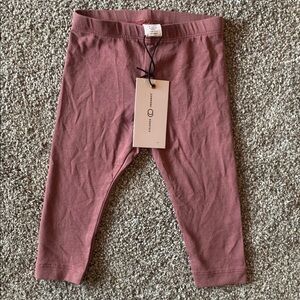 Colored Organics Dusty Rose Baby Leggings